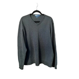 POLO Ralph Lauren 100% cotton v neck pull over sweater